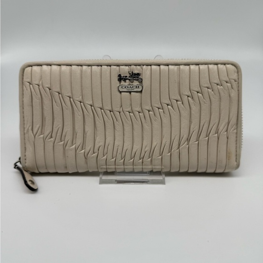 Coach Madison Gathered Leather Wallet